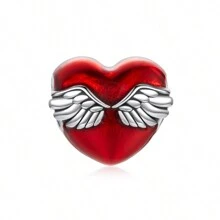 bamoer 1 pièce 925 Argent Sterling Famille Perles D'amour Rouge Perles D'étreinte Aimante Pour Bracelet De Femmes Collier Accessoires De Bricolage Cadeau De La Saint-valentin