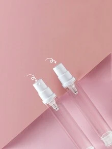 2 件/組 10 毫升真空分裝瓶適用於日用化妝品、旅遊、乳液泵瓶加噴霧瓶 - 無色 - 查看 4