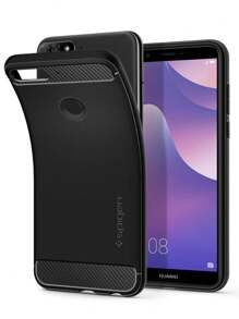 Spigen Rugged Armor Heavy Duty Case For Huawei Y7 2018/Y7 Prime - Black - View 5