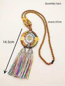 1 件多色珠項鍊 - 彩色 - 查看 2