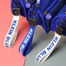 隨機多功能藍色牛津布鉛筆盒,高中男生大容量雙層文具袋 - 隨機一個 - 查看 4