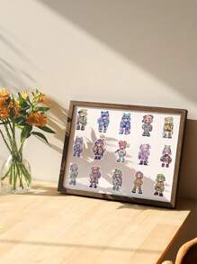 62入組糖果色少女貼紙套裝,適用於diy手機殼、筆記本、日誌、手提箱、相簿等等! - 彩色 - 查看 6