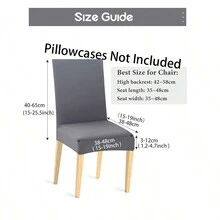 1張 Massivfarbe Jacquard-staubschutzstuhlbezug Mit Hoher Elastizität, Verschleißfestigkeit, Universell Für Alle Jahreszeiten Geeignet Und Passt Zu Büro, Wohnzimmer Und Zuhause - 米色 - 查看 2