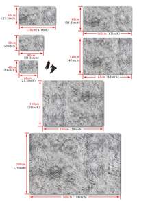 1 pieza Alfombra de tie dye de peluche