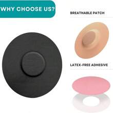 Skin Grip Cgm貼片適用於freestyle Libre（10包）,防水和防汗10-14天,預切割膠帶 - 黑色 - 查看 4
