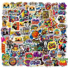 100 Stücke Cool Graffiti Aufkleber mit , Persönlichkeit Cartoon Aufkleber für Skateboard , Gepäck , Laptop , Helm ,
