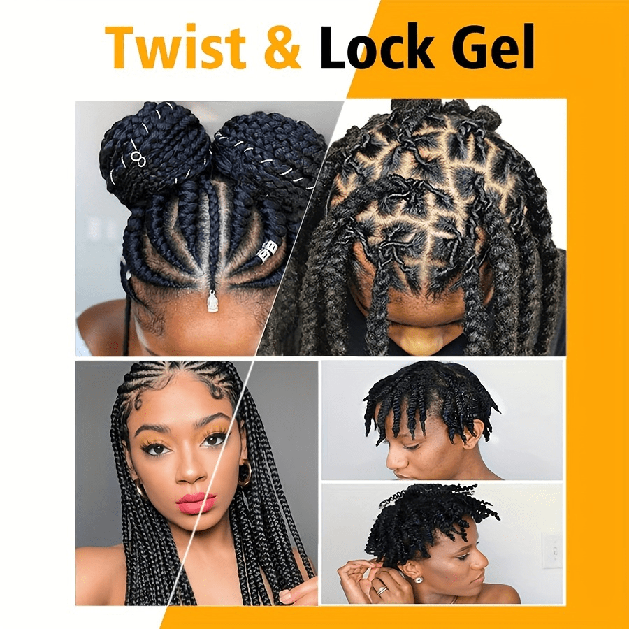 GOIPLE 3.5oz/ 100g Braid Gel LongLasting Hold High Shine Lock And