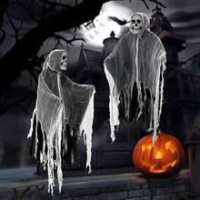 Decoracion De Fiesta Halloween Fantasmas Brujas,calavera - Negro - Ver 6