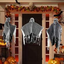 Decoracion De Fiesta Halloween Fantasmas Brujas,calavera - Negro - Ver 2
