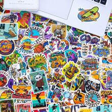 100 Stücke Cool Graffiti Aufkleber mit , Persönlichkeit Cartoon Aufkleber für Skateboard , Gepäck , Laptop , Helm ,