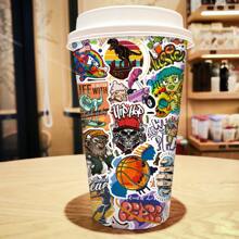 100 Stücke Cool Graffiti Aufkleber mit , Persönlichkeit Cartoon Aufkleber für Skateboard , Gepäck , Laptop , Helm ,