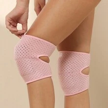 WOSWEIR 1 Pair Of Dance Knee Pads With Thick Sponge For Women's Yoga, Dancing, Exercise And Floor Cleaning Gym Accessories Knee Support Sports Knee Pads Gym Knee Pads - Pink - View 8