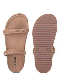 Estilo Shoes Women Flat Sandals - Brown - View 6