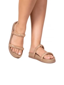 Estilo Shoes Women Flat Sandals - Brown - View 1