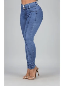 Women Jeans - Blue - View 2