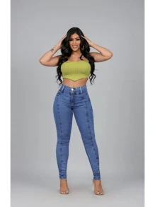 Women Jeans - Blue - View 4