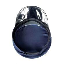 1pc Men's Police Working Cap  Cop Hat Black Captain Hat Stage Performance  Cap Police Officer Costume Accessories Black Suitable For Performance, Parties, And Daily Work (Dark Blue) - Navy Blue - View 10