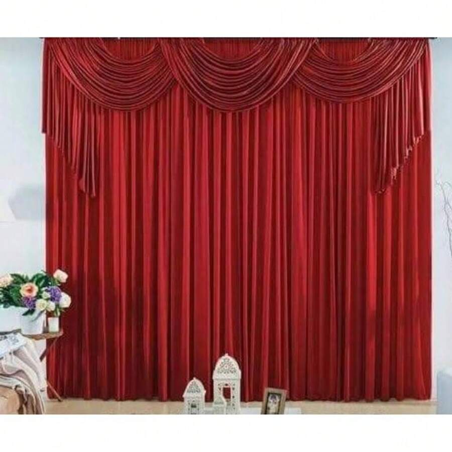 Curtains - 紅/紅 - 查看 1