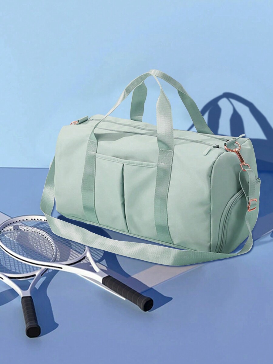 Large Capacity Yoga Training Gym Bag With Wet & Dry Separation Compartment, Shoe Storage And Can