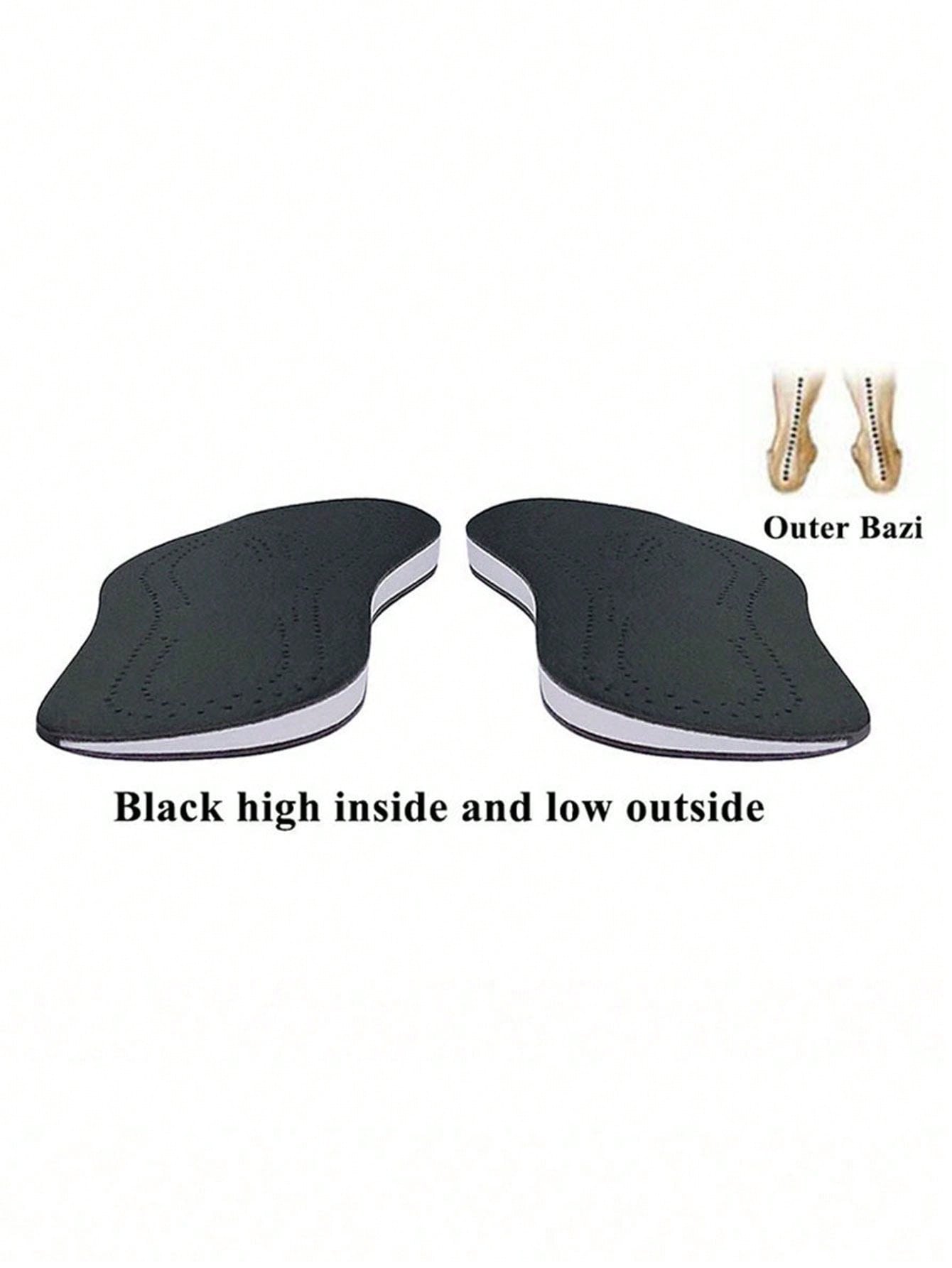Unisex Leather O/X Leg Orthopedic Insoles Correction Shoe Inserts Men Women Foot Knock Knee Pain