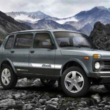 2pcs Car Side Door Stripe Sticker For Lada Niva 4x4, White - White - View 7