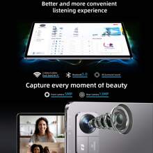 BMAX I10 Pro 2024 平板電腦 MAX 8G (4G+4G 擴展) RAM+64GB ROM10.1 英寸，UNISOC 八核 T606，1280x800 IPS Android 13 平板電腦，支援 4G 網路，Type-C，7000mAh，適用於學習、工作、娛樂，5MP 前置、13MP 後置相機。免費附贈保護套作為禮物 - 無電源轉接器 - 查看 6