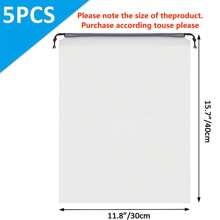 5/10 PCS Shoe Bags For Travel, Large Transparent Travel Shoe Bags For Packing, Clear Drawstring Travel Shoe Storage Bag, Portable Shoes Organizer Pouch With Rope For Men And Women Decorations Decor Festival Decor Room Decor Home Decor Decor Bedroom Decor Dress Pants Shoes Jeans Boots Skirt - Clear - View 8