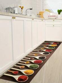 1pc Non-Slip Oil-Proof Water-Absorbing Kitchen Mat, Easter Printed Long Rug For Kitchen Or Bathroom Door - Multicolor - View 6