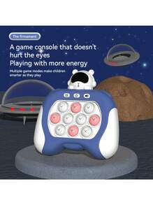 Pop Pro快速推推遊戲,炫彩手指按壓遊戲機,家用感官記憶訓練玩具,4種模式派對小推小玩具,聖誕禮物兒童玩具,3-12歲適用 - 綠色 - 查看 4