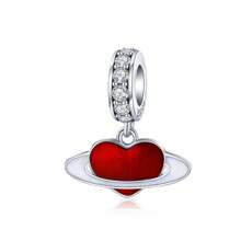 bamoer 1 pièce 925 Argent Sterling Famille Perles D'amour Rouge Perles D'étreinte Aimante Pour Bracelet De Femmes Collier Accessoires De Bricolage Cadeau De La Saint-valentin