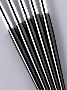 20pcs High Quality Black-Silver Series Complete Set Of Facial & Eye Makeup Brushes,Brush Set,Makeup Brush Kit,Make Up Brush Set,Make Up Set Complete,Makeup Brush Set,Complete Makeup Kit,Brush Kit,Brushes Makeup Set,Makeup Gift Set,Set - Black - View 9