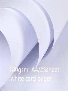 White Cardstock A4 Whiteboard Hardboard For Sketching, Outlining, Drawing, Colorful Art, Office, Home - White - View 1