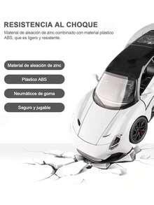 Maserati Mc20 Autos Metal Modelo Escala 1:32 Con Luz +música