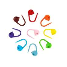 100入組針織材料標記針,塑料鎖定標記針,針織計數器夾,防滑塑料針 - 彩色 - 查看 3