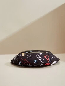 牛津布腰包,女式大容量腰包金屬裝飾肩背包 - 彩色 - 查看 7