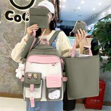 Women Functional Backpacks - màu xanh lá - Xem 2