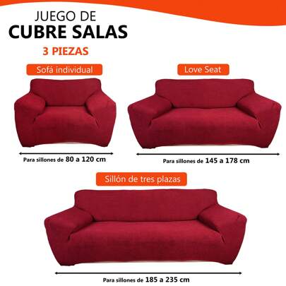 CUBRE SALAS ELASTICO FIT 3 PIEZAS