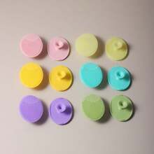 2入組新生兒硅膠洗髮刷嬰兒沐浴清潔刷嬰兒柔軟潔面刷 - 紫色 - 查看 3