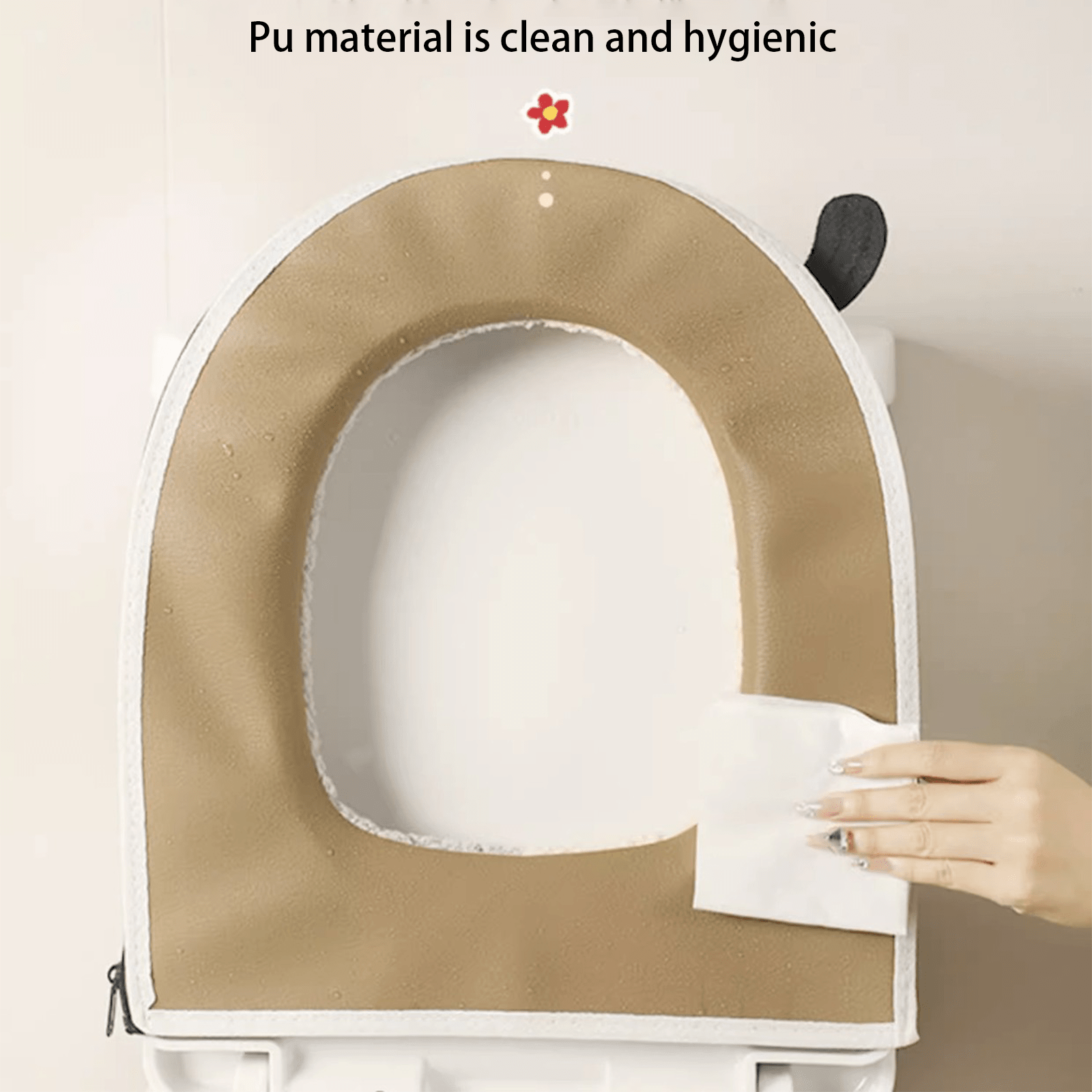 An alpaca matching color toilet seat soft skin material warm toilet