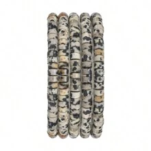 1 Fio De Miçanga Cilíndrica De Rondelle De Pedra 4x2mm De Turquesa, Quartzo E Jasper Para Fazer Jóias Com Contas De Disco Redondo E Plano Para Fazer Pulseiras Como Acessórios Diy