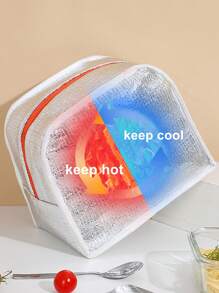 1個可愛的卡通水牛兒童午餐袋,戶外攜帶包,兒童學校午餐袋 - 粉色 - 查看 4