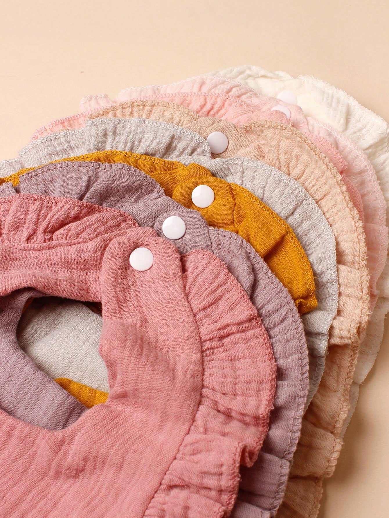 8pcs Candy Colored Baby Bibs SHEIN USA