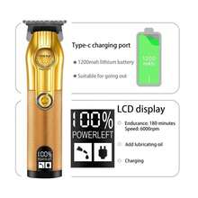 男士專用專業理髮器,可充電理髮師無線電動剃髮器,造型器 | 剃鬚刀 - 塗鴉 - 查看 3