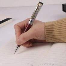 創意時尚金屬鋼珠筆,多種顏色選擇,適用於企業、公司、團體採購、商務禮品、廣告禮品 - 銀色-紅 - 查看 5