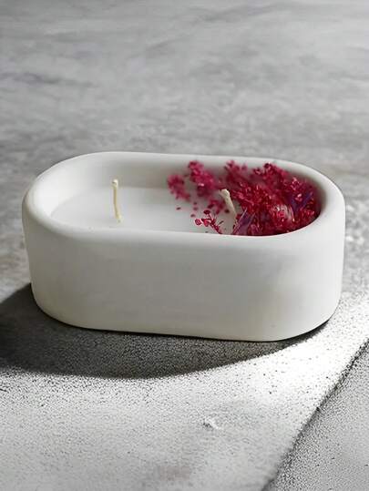 Oval Shaped Silicone Mold For Diy Candles, Aroma Soaps, Resin Storage Box, Succulent Plant Pot, Flower Pot, Concrete & Plaster Crafts, Making, Home Decor Gifts