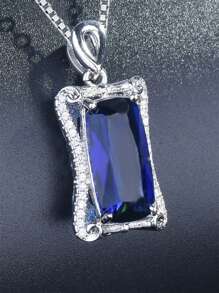 1串華麗的女用立方氧化鋯項鍊吊墜,適用於情人節禮物、婚禮訂婚紀念日派對珠寶 - 1# - 查看 13