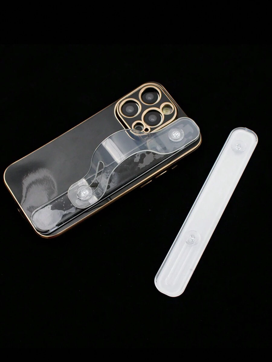 1 件透明粘性腕带支架，适用于手机，腕带支架背面夹式手机腕带背面粘性腕托，兼容 、Android 手机，生日、家庭、朋友戒指支架、手机握把、手机配件的礼物 - 無色 - 查看 1