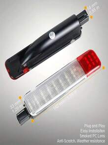 2pcs LED Interior Door Light - Compatible With 1999-2006silverado/Sierra 1500 3500 2500 HD - Door Panel Courtesy LightWarning Light Lamp Assembly - Red and White - View 6