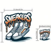 熱轉印貼紙,適用於熱轉印和燙印衣物,燙印diy工藝裝飾,時尚diy裝飾 - 彩色 - 查看 1