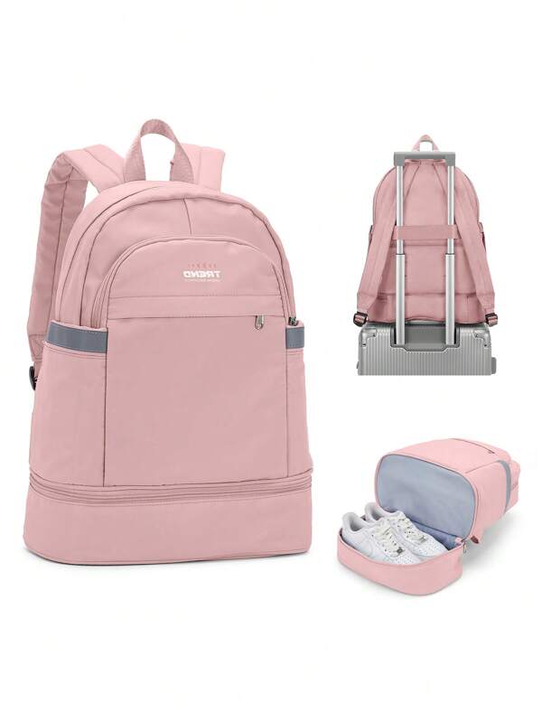 Mochila De Viagem Para Crianças, Mochila De Viagem Aprovada Pela Companhia Aérea À Prova D’água Para Laptop De 15,6 Polegadas, Mochila Grande Com Compartimento Para Sapatos E Bolso Molhado, Mochila De Ginástica De Viagem Para Exteriores, Caminhada